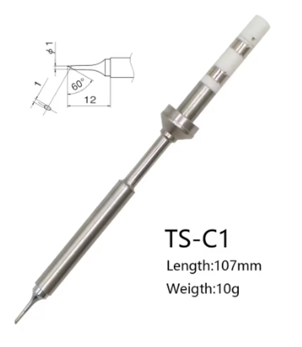 Ersatzlötspitze, elektrische Lötspitze der TS100 / TS101 - TYP TS-C1