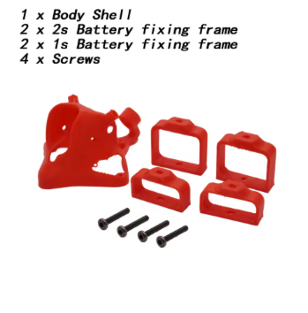 Attacking Chicken FPV Canopy - Rot TPU-Print