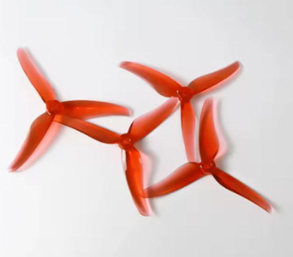 T-Motor T5146 5146 Clear Red  5-Zoll 3-Blatt Propeller CW/CCW – T-Motor FPV Propeller für RC FPV Racing Drohnen