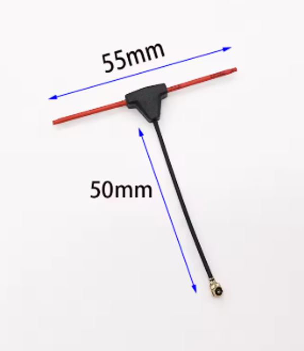 2,4 GHz 2 dBi Mini ELRS T-Antenne IPEX1 – Für TBS, Happymodel, BetaFPV, BAYCK & ELRS Receiver
