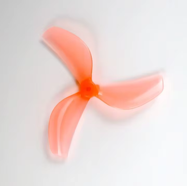 GEMFAN 45mm 3-Blatt Clear Red PC Propeller T-Mount 1.0mm für 0805 Motoren (4 Paare)