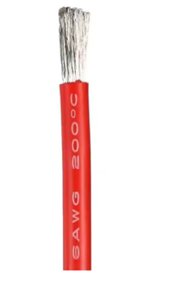 Hochtemperaturbeständiges, ultraweiches Silikon-Kabel 26 AWG in Rot