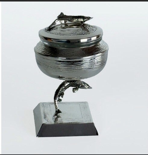 Caviar cup zilver plated