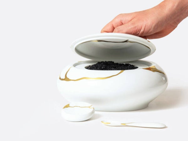Exclusieve Kintsugi Sarkis kaviaarset van Bernardaud