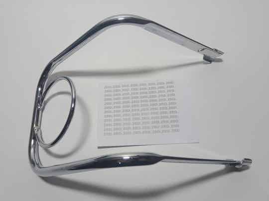 Pare chute arrière chromé