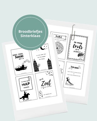 broodbriefjes Sinterklaas