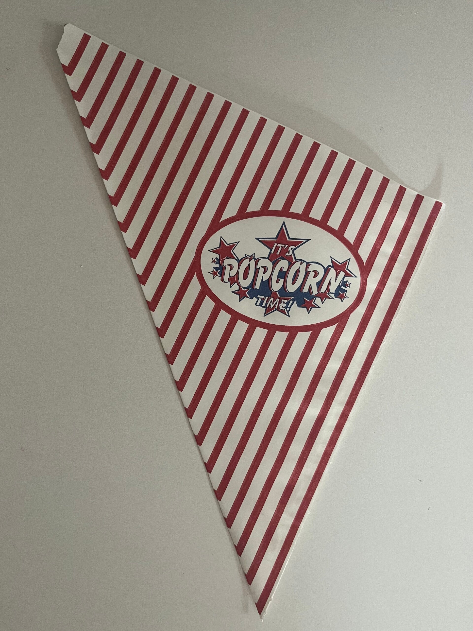 Popcorn zakje retro