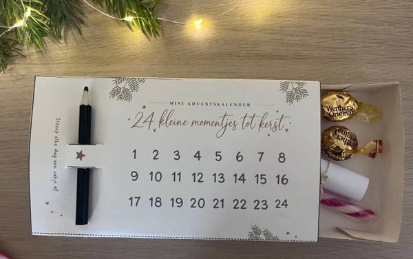 Mini adventskalender DIY