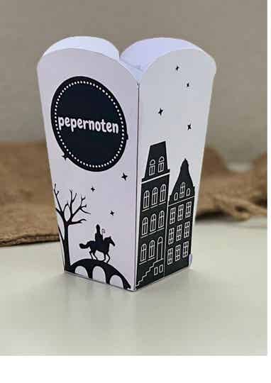 Pepernoten bakje voor Sinterklaas (printable)
