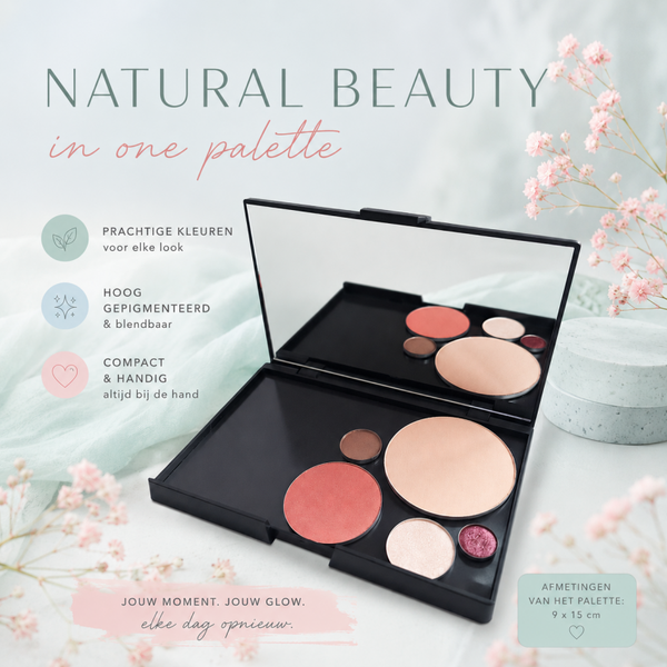 Magnetisch Make-up Palette met Spiegel – 9 x 15 cm (excl. inhoud)