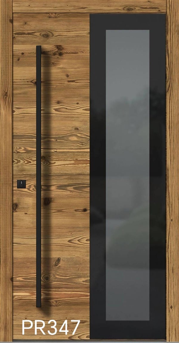Portes d'entrée déco vieux bois