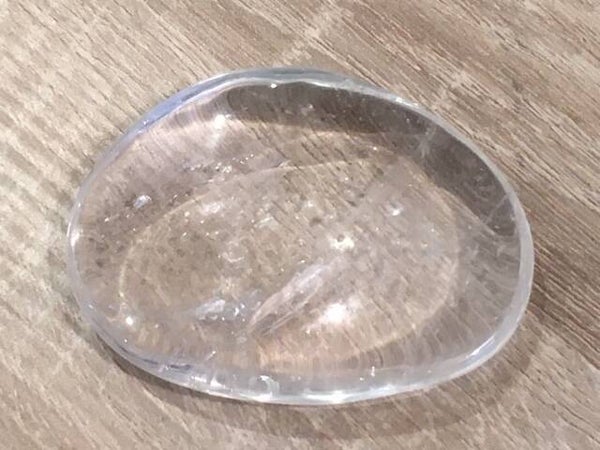 Bergkristal Massagesteen - 8 x 5.8 x 1.5 cm - 114 gram