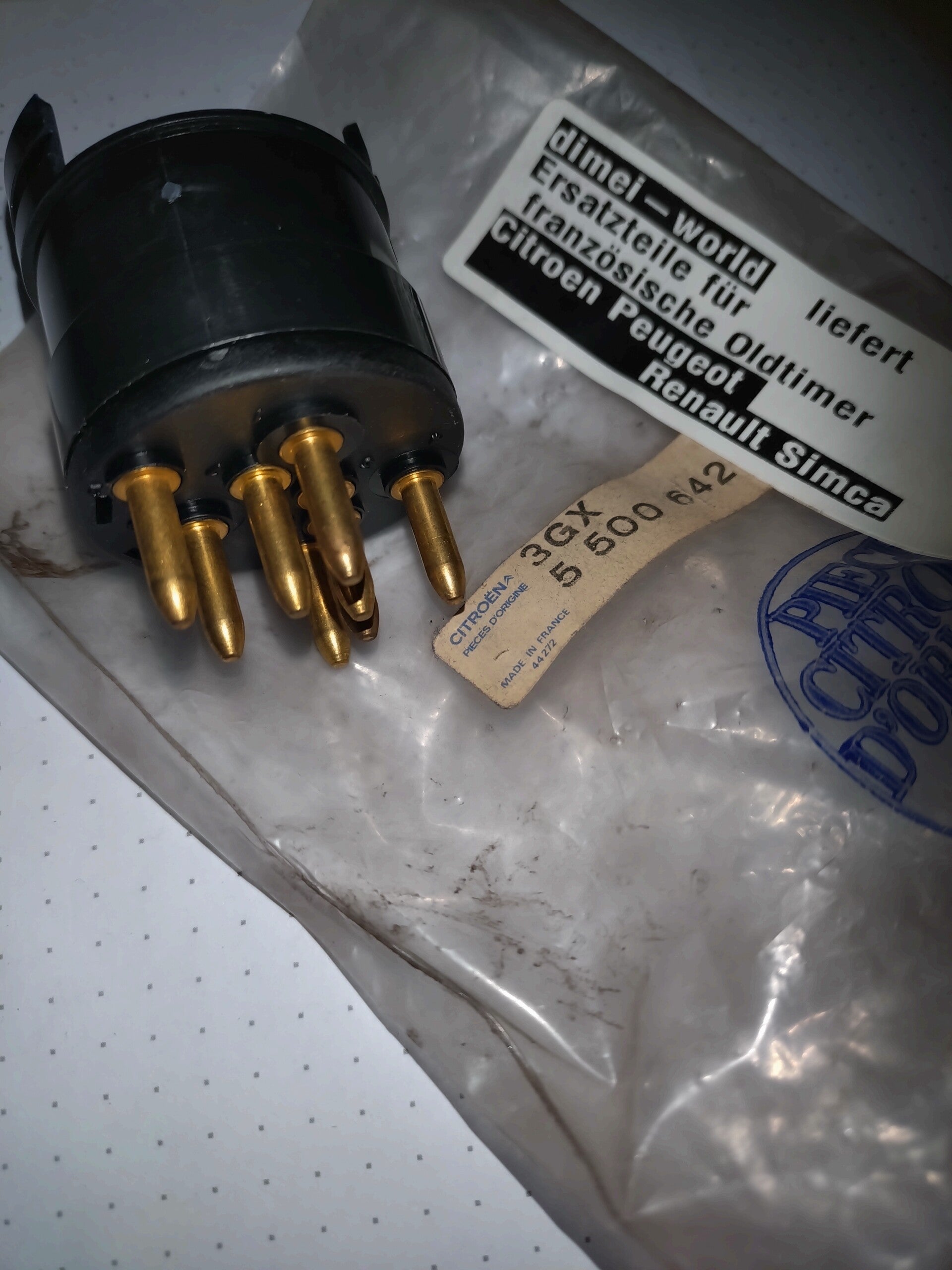 Kontaktplatte vom Zündschloss Citroen GS