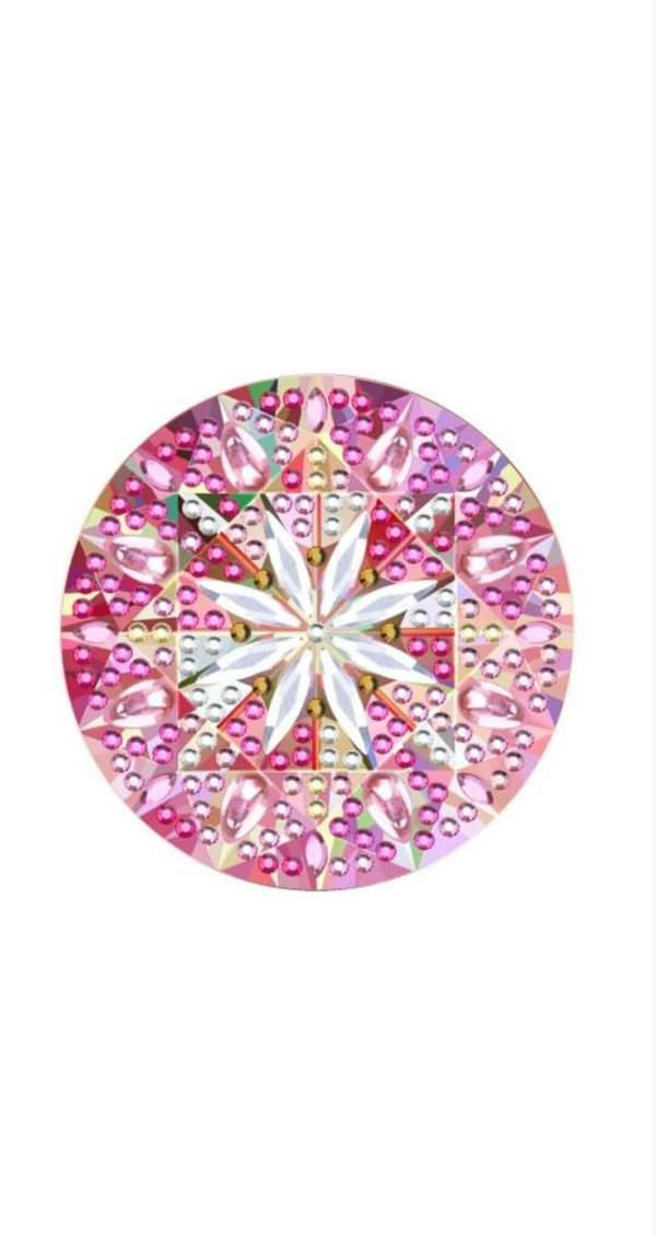 Miroir à décoré rose