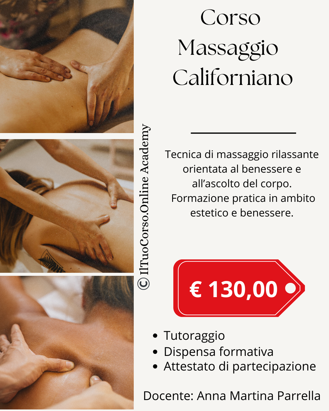 Corso di Massaggio Californiano