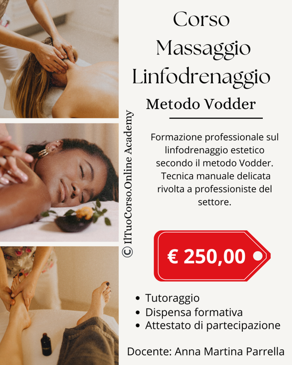 Corso di Linfodrenaggio – Metodo Vodder