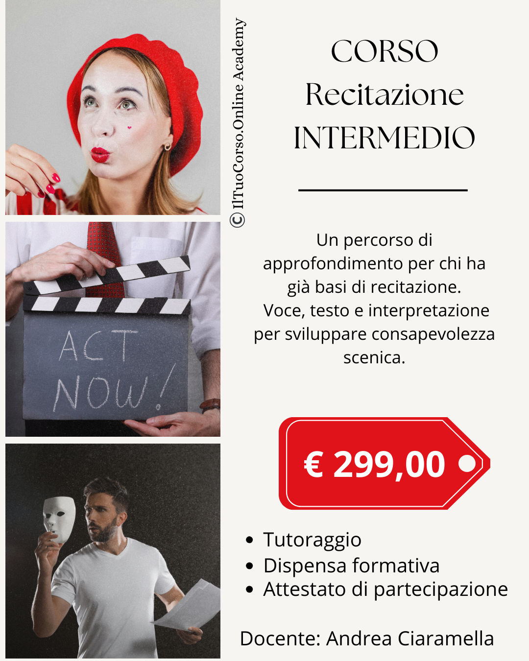 Corso di Recitazione INTERMEDIO