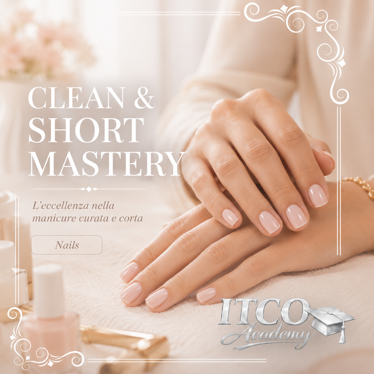 Clean & Short Mastery – L’eccellenza nella manicure curata e corta