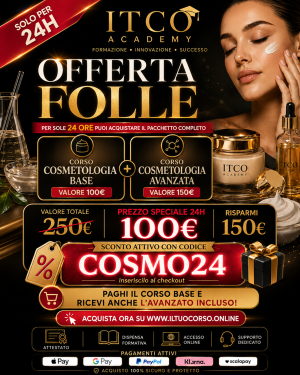 Pacchetto Completo Cosmetologia – Base + Avanzata