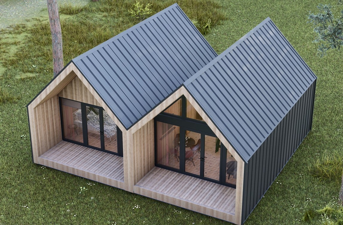 Maison ossature bois Double Grange 70 m2