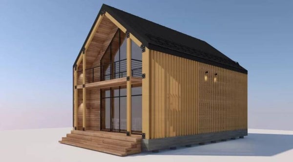 Maison Ossature Bois Type Grange 129 m2