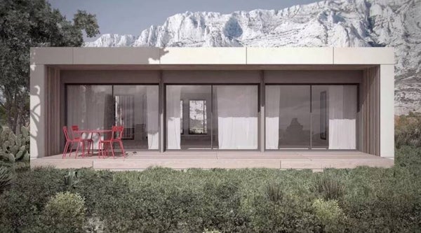 Maison Moderne Toit Plat 130 m2 / Maison Ossature Bois