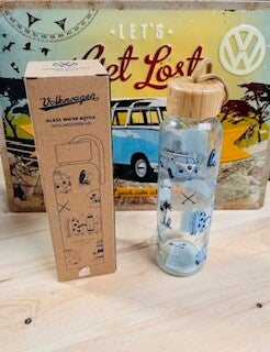 Glazen waterfles volkswagen