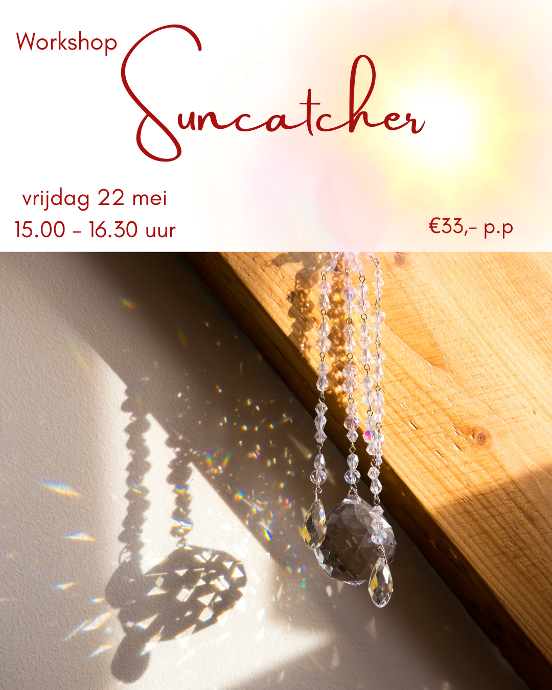Worskhop Suncatcher 22 mei