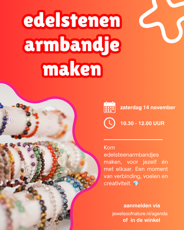 workshop armbandje maken zaterdag 14 november