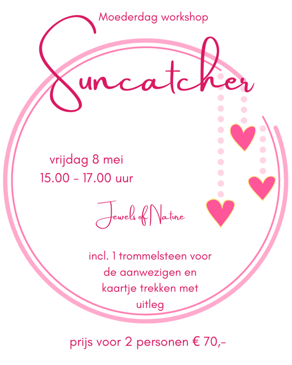 Moederdag workshop Suncatcher maken 8 mei