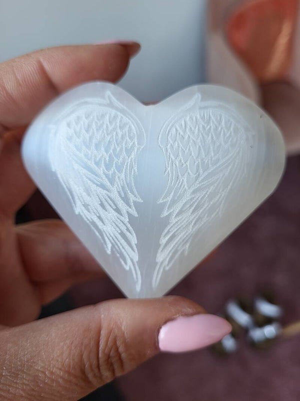 Seleniet hart met vleugels