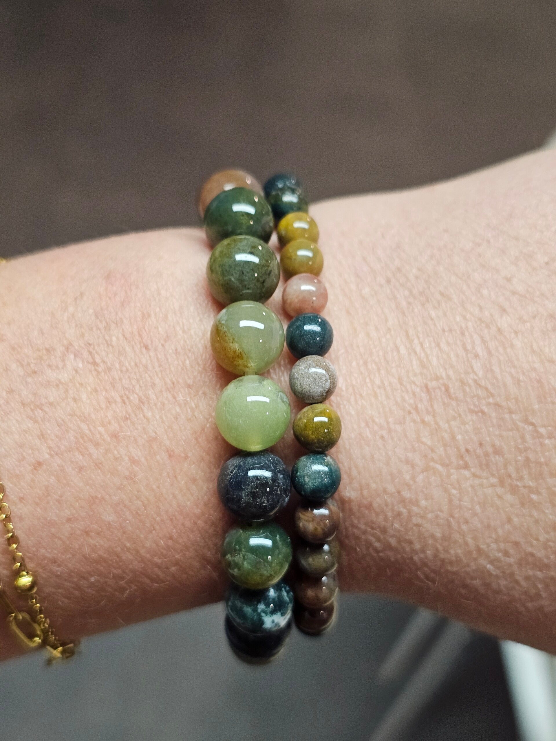 India Agaat kogelarmband
