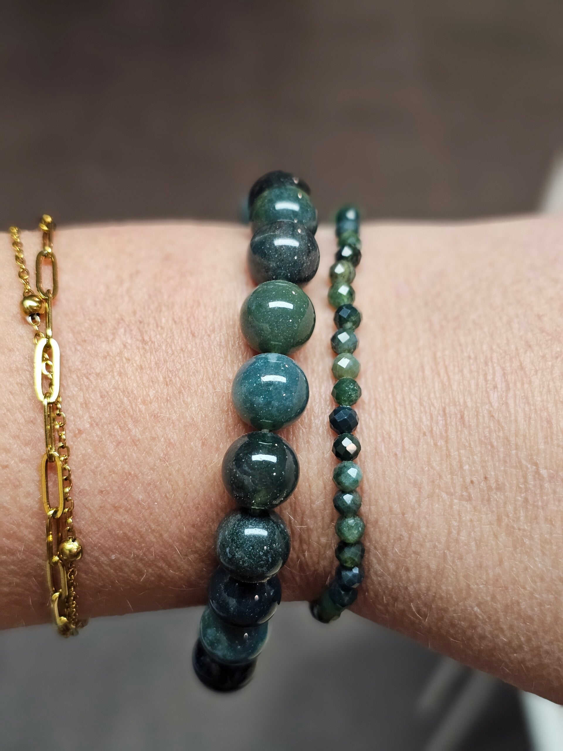 Mosagaat kogelarmband