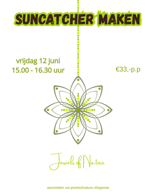 Workshop Suncatcher maken 12 juni