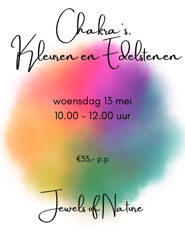 Chakra's, kleuren en edelstenen 13 mei