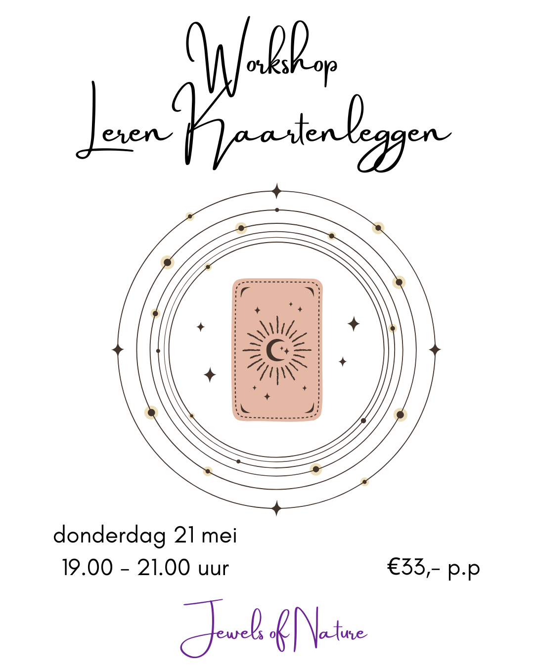 Workshop leren kaartenleggen  21 mei
