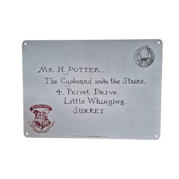 Metalen bord Harry Potter privet drive