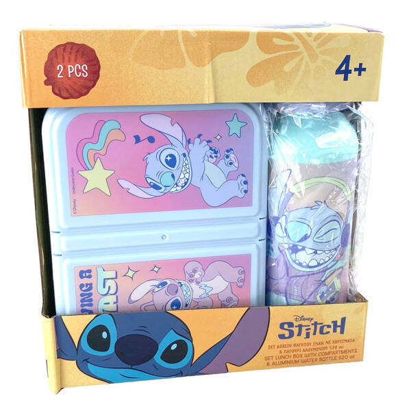 Stitch lunch box drinkfles set Disney