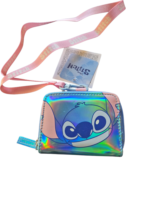 Stitch portomonnee Disney metallic