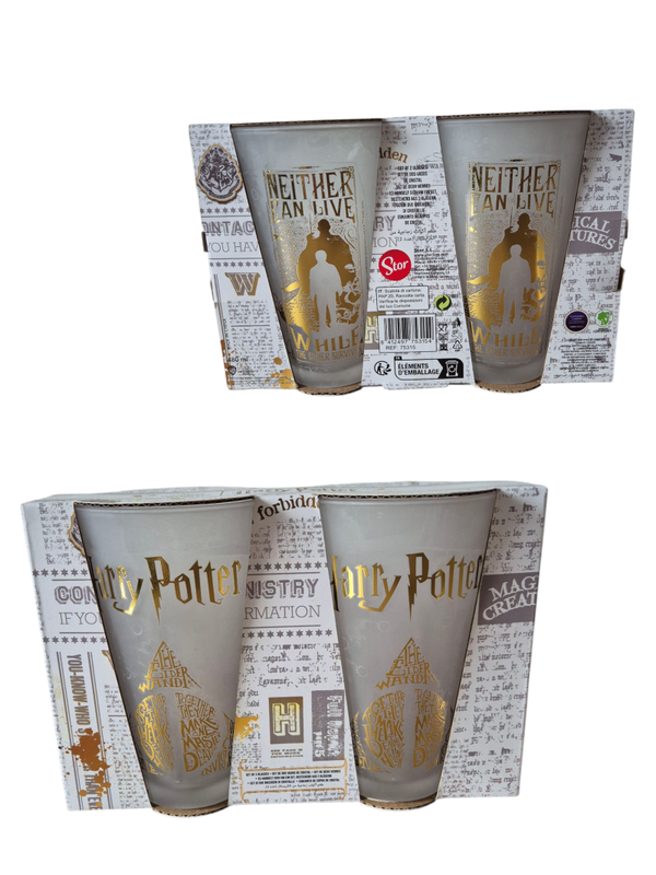Harry Potter glazen set 2 stuks