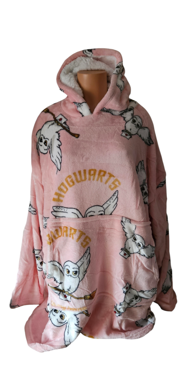 Harry Potter fleece hoodie hedwig oversized snuddie
