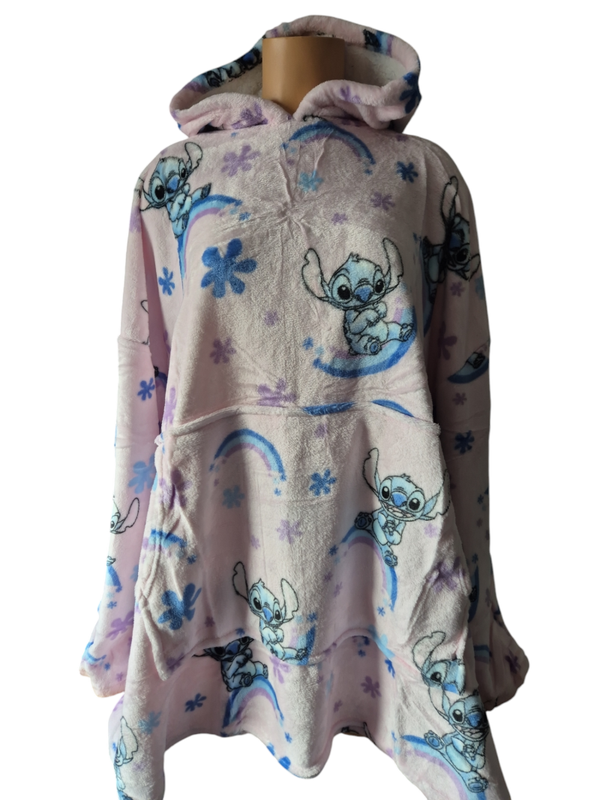 Lilo & Stitch fleece hoodie oversized snuddie