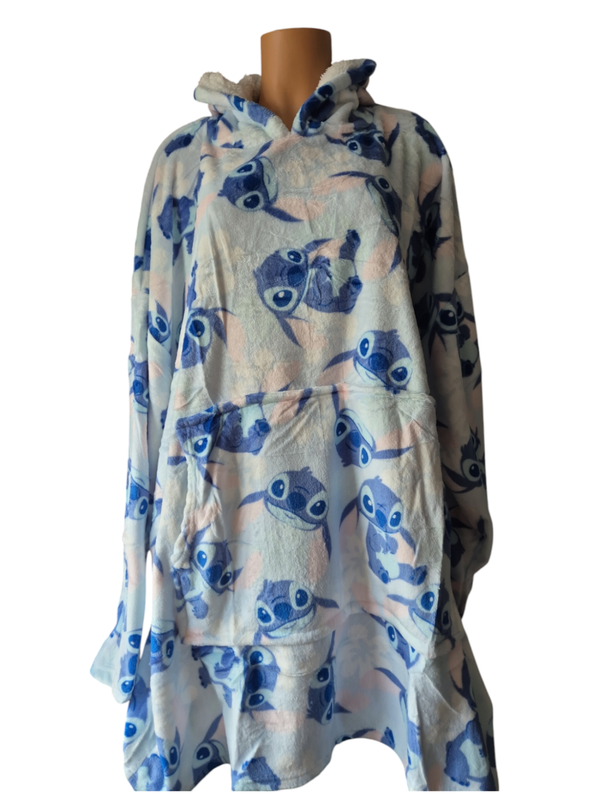 Lilo & Stitch fleece hoodie oversized snuddie