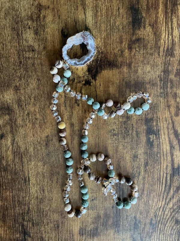 Bohemian ketting van natuursteen nr 2