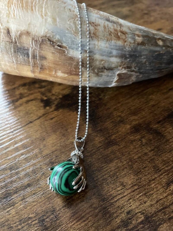 Healing Hands ketting Malachiet