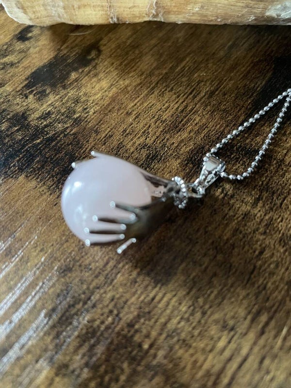 Healing Hands ketting Rozenkwarts "liefde"