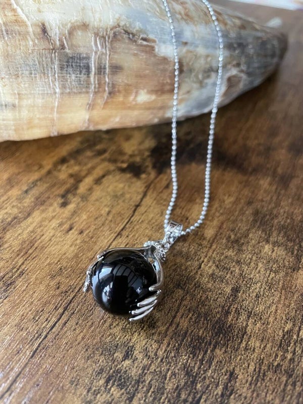Healing Hands ketting Zwarte Agaat