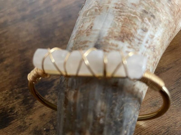 Goudkleurige armband Maansteen