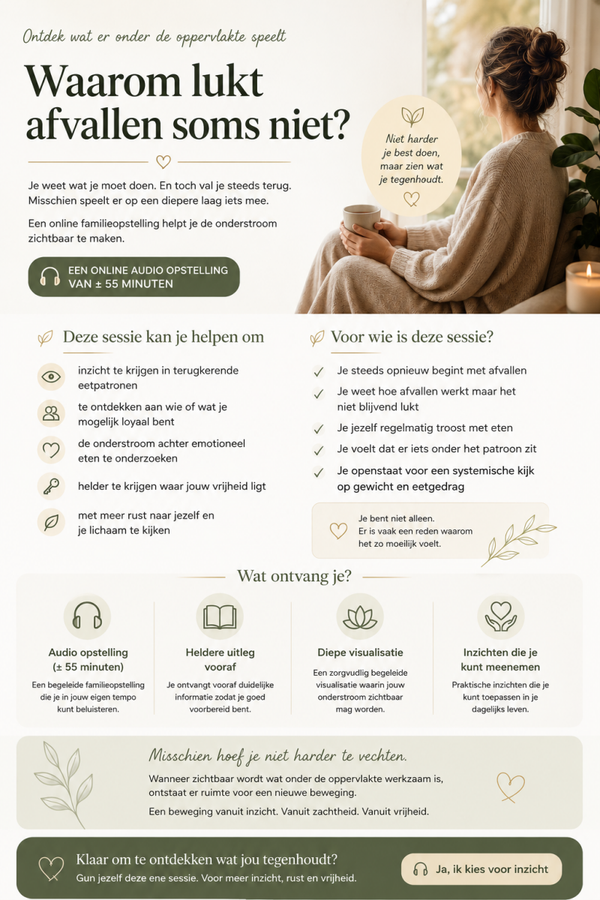 Familieopstelling rondom eten, gewicht en onbewuste loyaliteiten