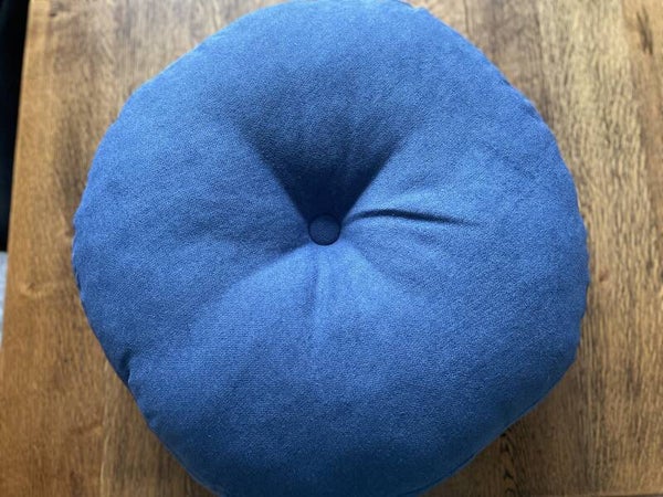 cursus online mediteren & meditatiekussen blauw